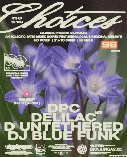 A flyer for Kajunga's Choices party