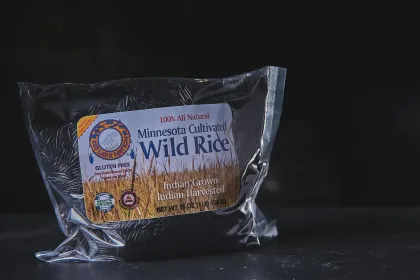 Red Lake Nation's premium dark roasted wild rice