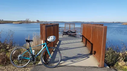 An overlook at Eagle Lake
