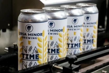 Ursa Minor's nonalcoholic NA Time NA Where beer