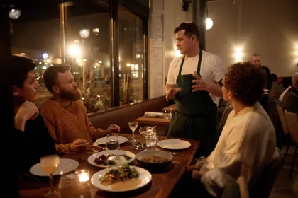 Bucheron chef Adam Ritter explains one of his signature dishes