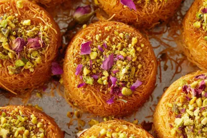 A kunafa cups special for Mother's Day at Holy Land