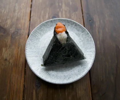 Onigiri stuffed with spicy pollack roe