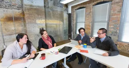 A writing class at The Loft Literary Center