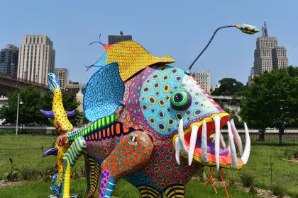 "Alebrijes: Keepers of the Island" in Harriet Island Regional Park