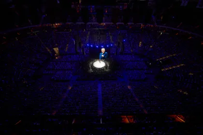 Nate Bargatze performs a sold-out show at Grand Casino Arena