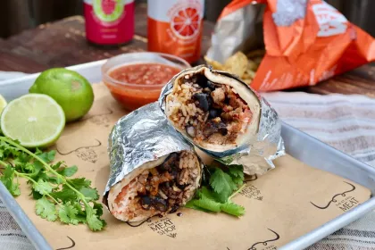 A burrito at St. Paul Meat Shop