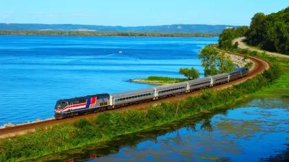 Amtrak's Borealis line passes through Maple Springs, Minnesota