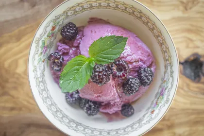 Black raspberry ice cream