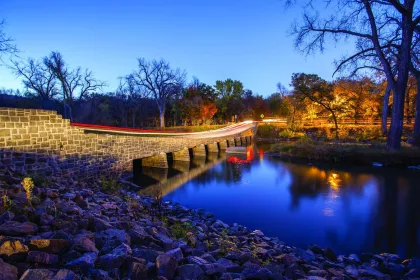 The historic Swayback Bridge at Ramsey Park