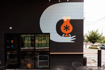 The taproom at Thesis Beer Project