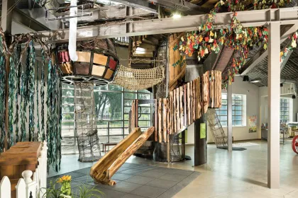 An indoor playground area at the Children's Museum of Southern Minnesota