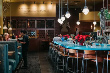 The dining room at French Meadow's flagship location