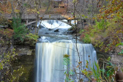 The upper area of Minneopa Falls