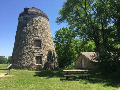 The historic Seppmann Mill at Minneopa State Park