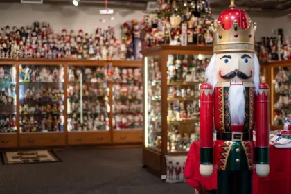A few of the many nutcrackers on display in Luverne