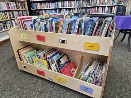 The young reader section at Paperbacks and Pieces