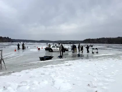 Behind the scenes of a Square Lake shoot for "On the Case Again"