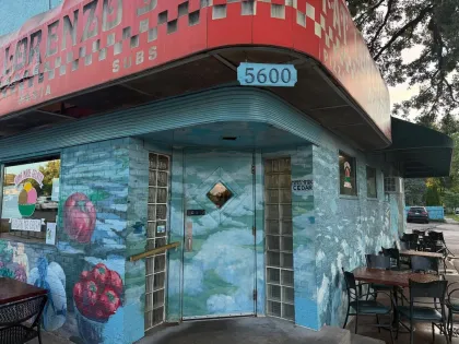 The old-school facade at Fat Lorenzo's