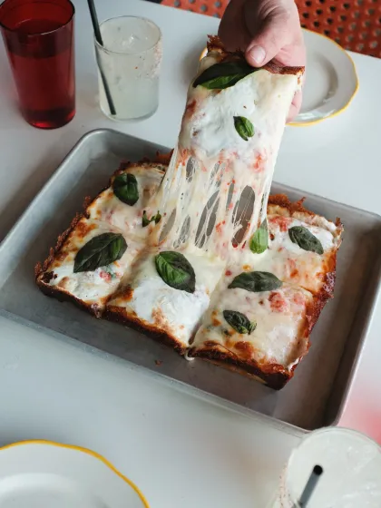 The margerita pizza at Wrecktangle