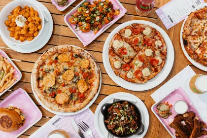 Some of the featured menu items at Pig Ate My Pizza