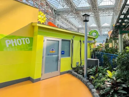 The sensory room near the Pepsi Orange Streak ride at Nickelodeon Universe