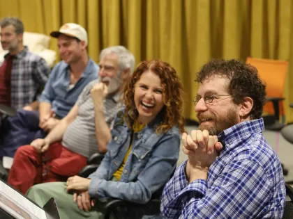 Rehearsals for "Indecent" at Theatre Latté Da