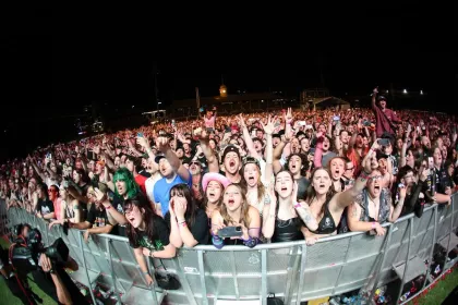 Weezer fans at Brisbane's Good Things Festival