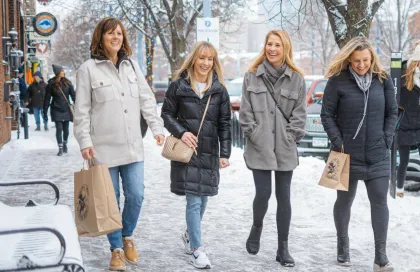 A group of women go holiday shopping in Duluth