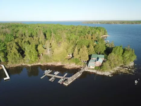 dock at a lake house