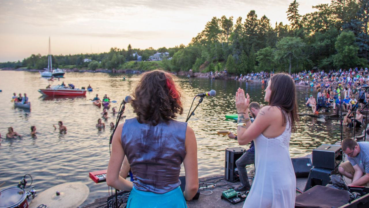 Glensheen concerts on pier, Duluth