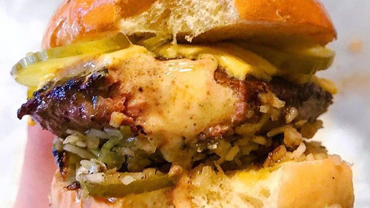 A mouthwatering Juicy Lucy burger at Matt's Bar in Minneapolis