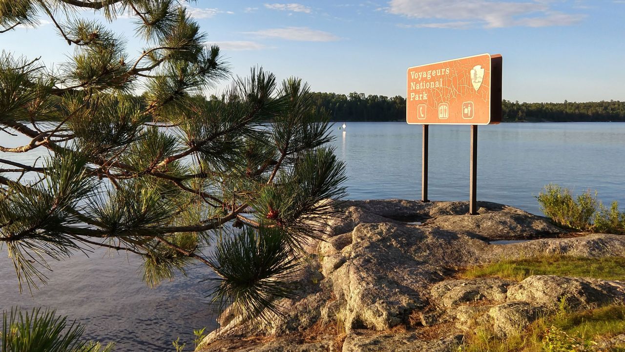 Signo del Parque Nacional Voyageurs
