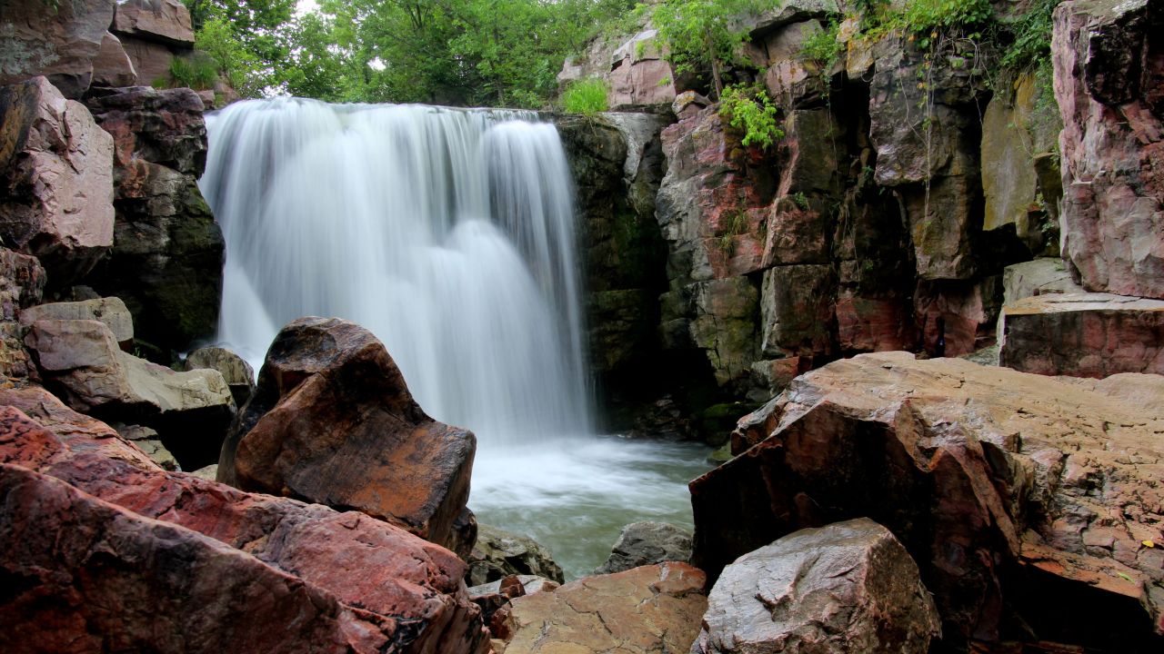 Cascada Winniwissa en Pipestone National Monument