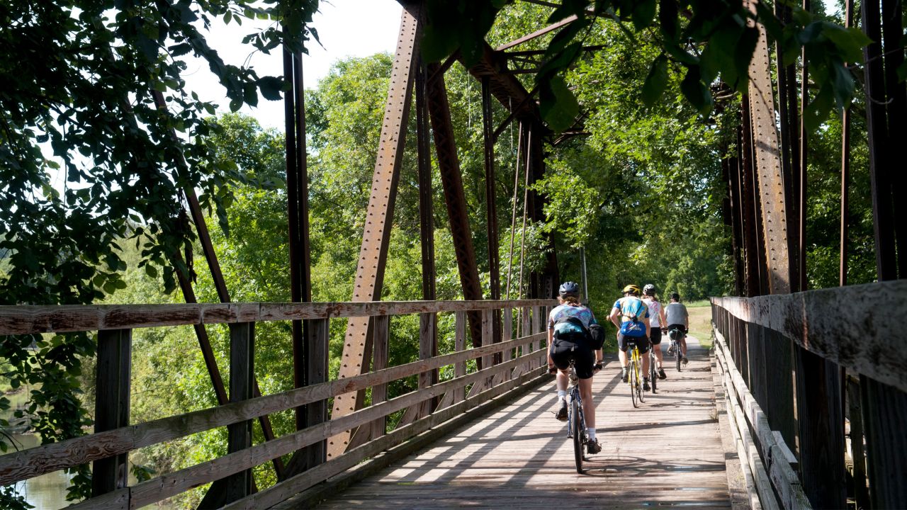 Ciclismo Root River sendero de bicicletas en Lanesboro  