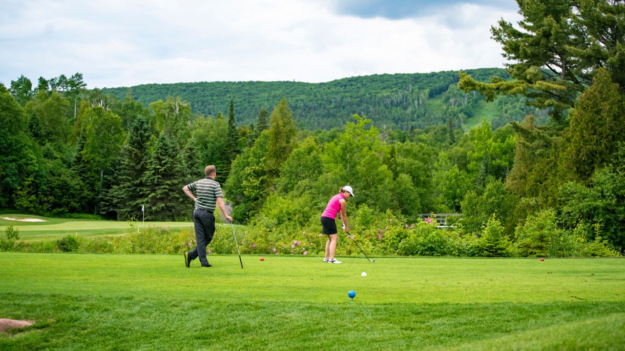 Golfing at Superior National Golf Course