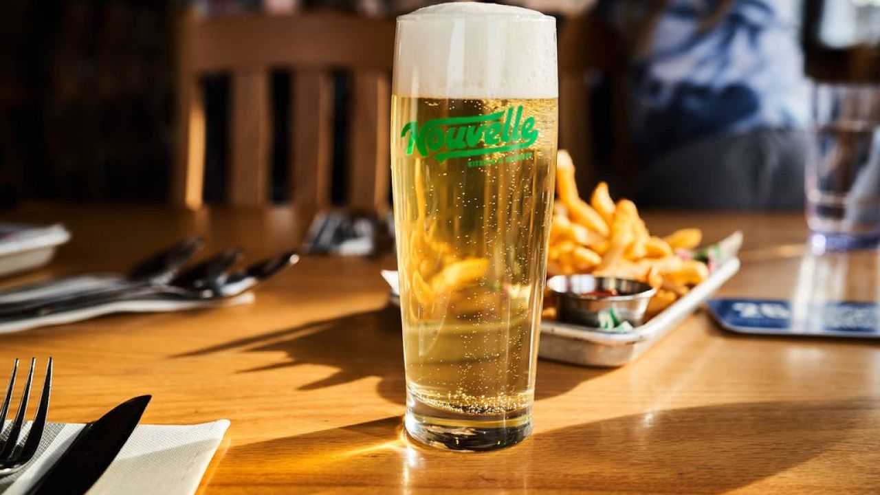 A premium jasmine rice lager at Nouvelle Kitchen and Brewery