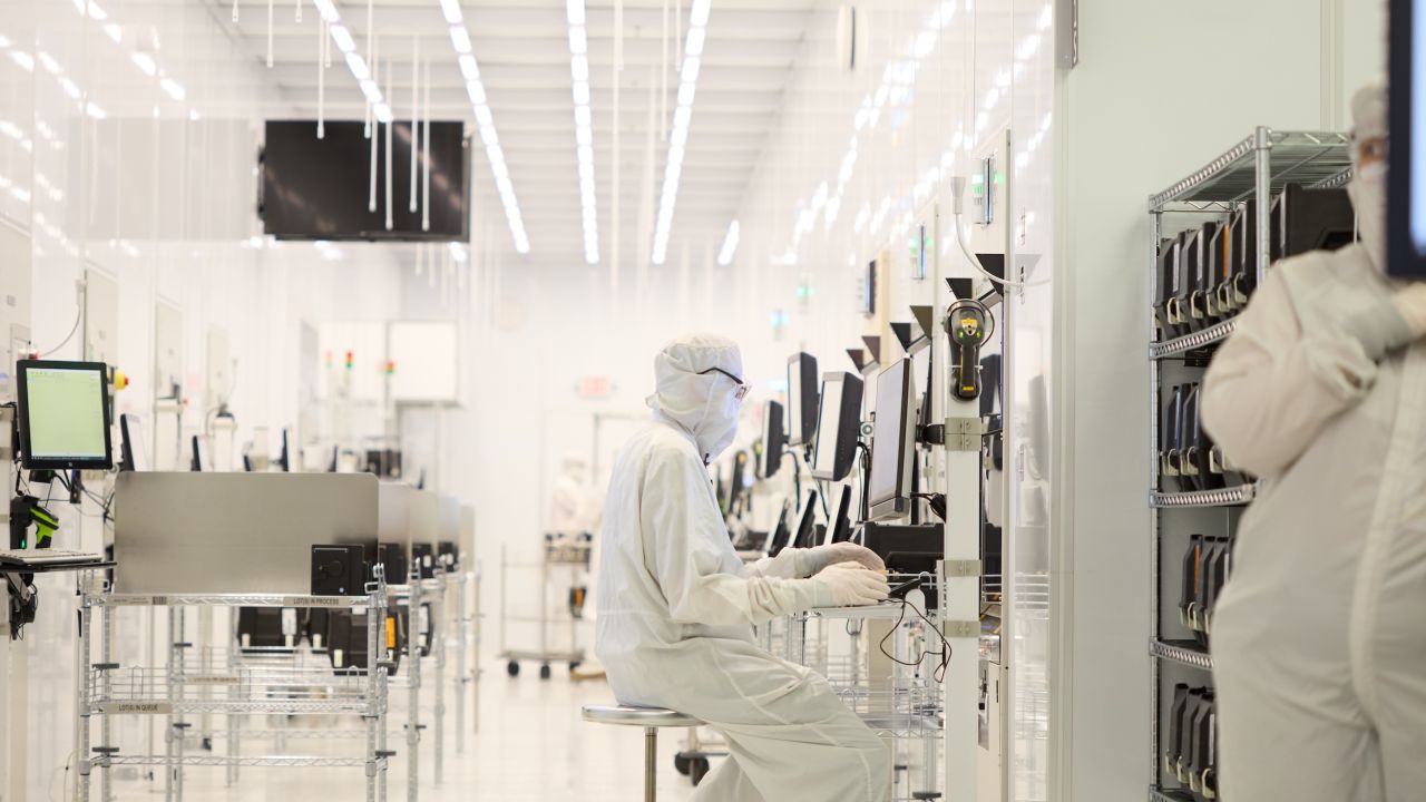 A clean room at Polar Semiconductor