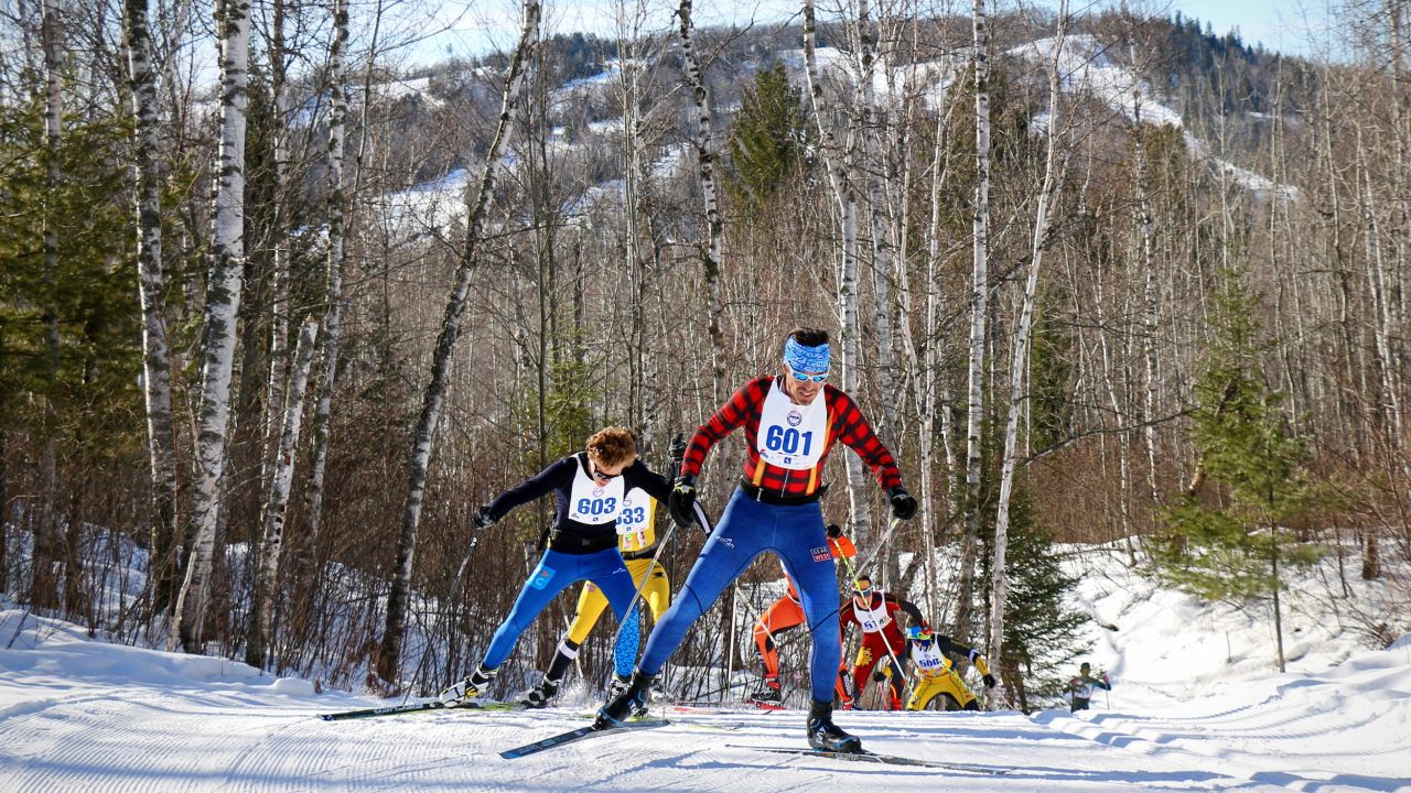 A cross-country ski race at Giants Ridge