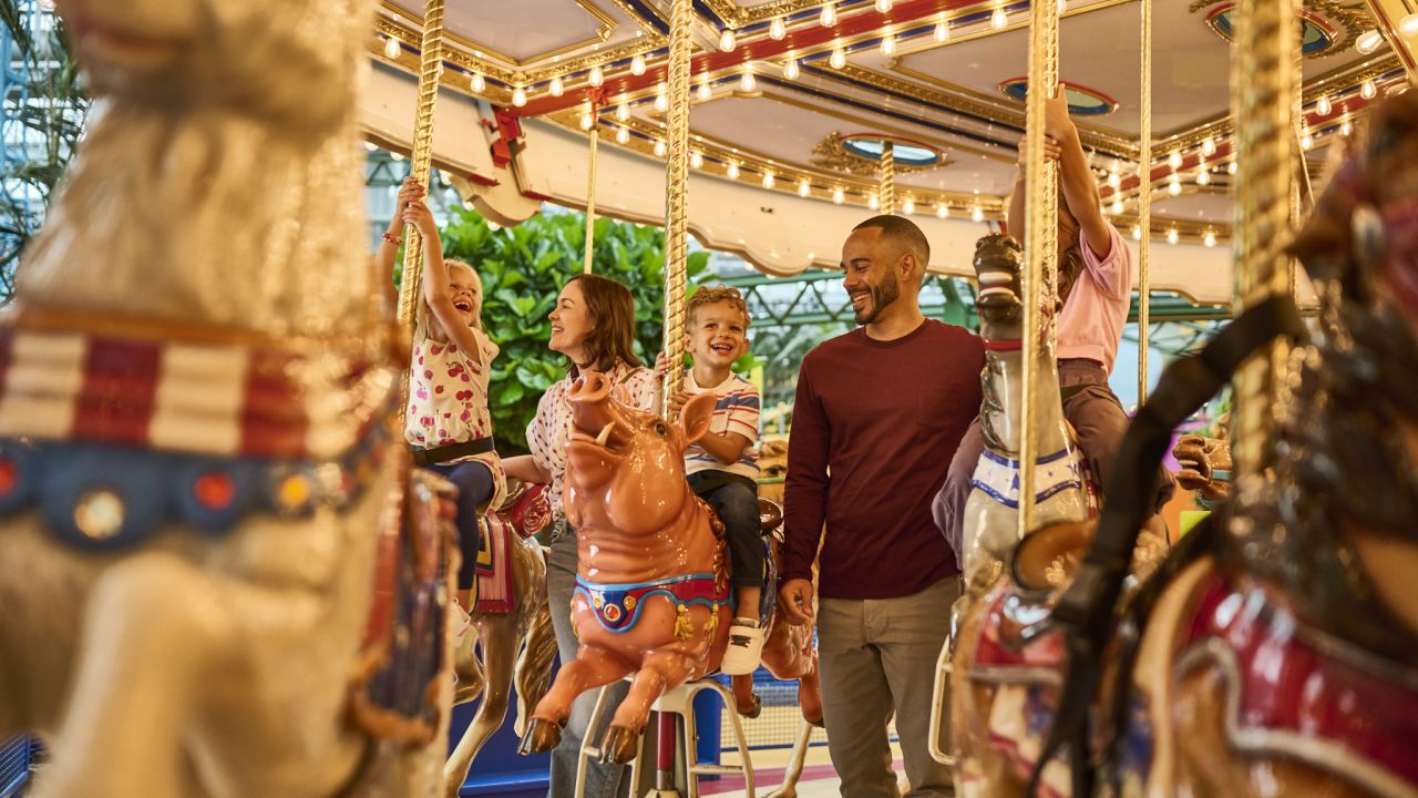 Nickelodeon Universe's carousel ride at Mall of America