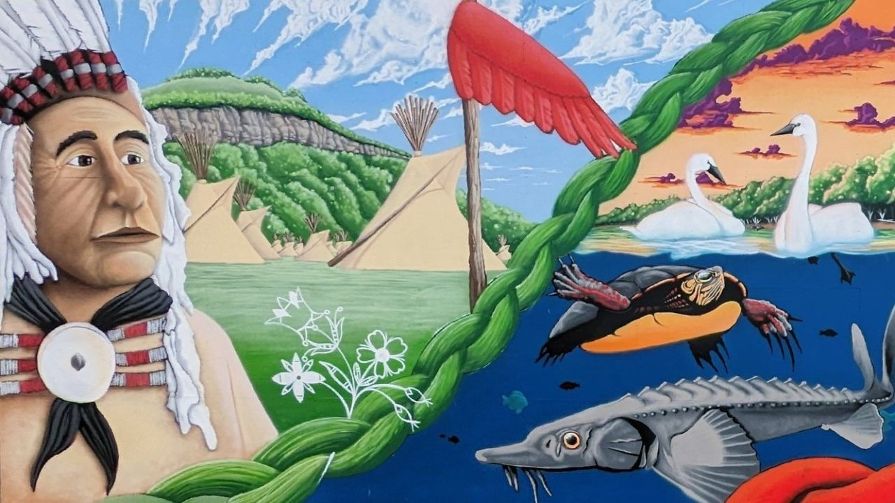 The Honoring Dakota Project mural