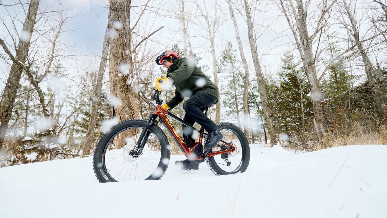 Winter fat biking in Cuyuna Country State Recreation Area