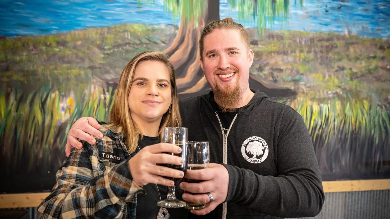 Klockow Brewing Company founders Tasha and Andy Klockow