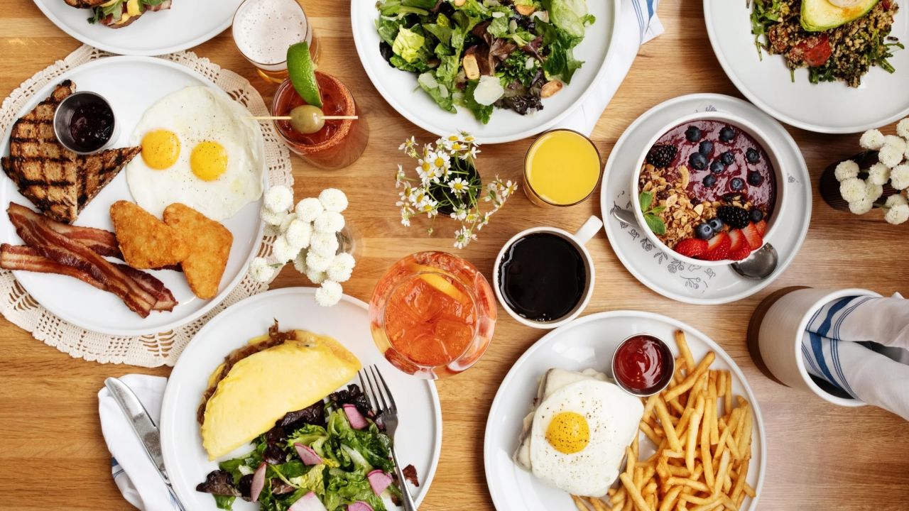 A brunch spread at Churchill St.