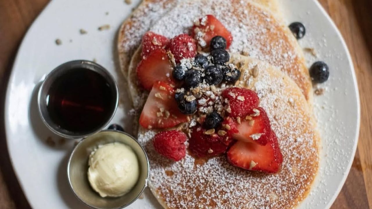 Almond flour pancakes at Martina
