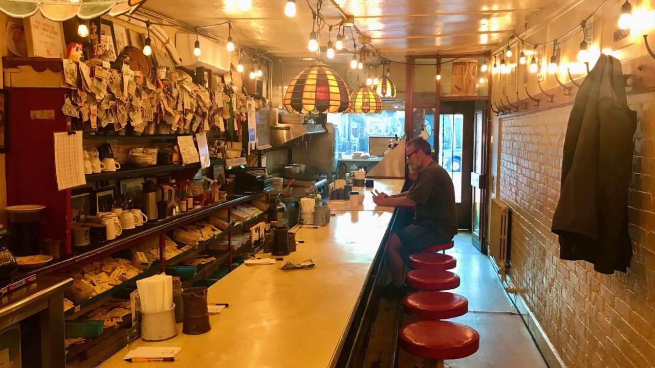 The iconic counter at Al's Breakfast