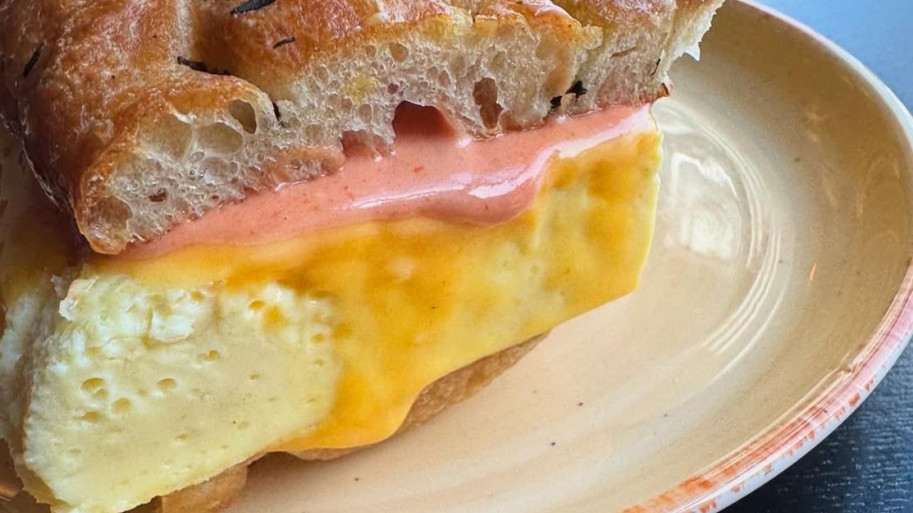 Black Duck's breakfast sandwich