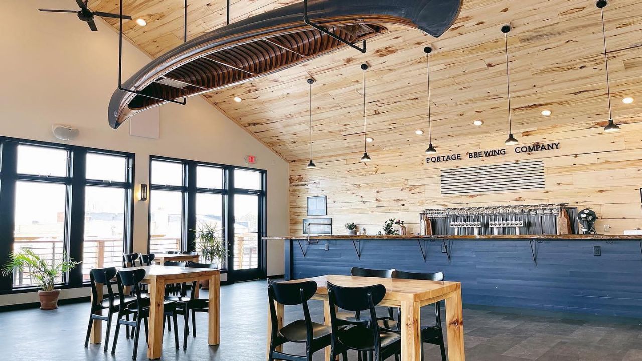 Portage Brewing Company taproom, Walker