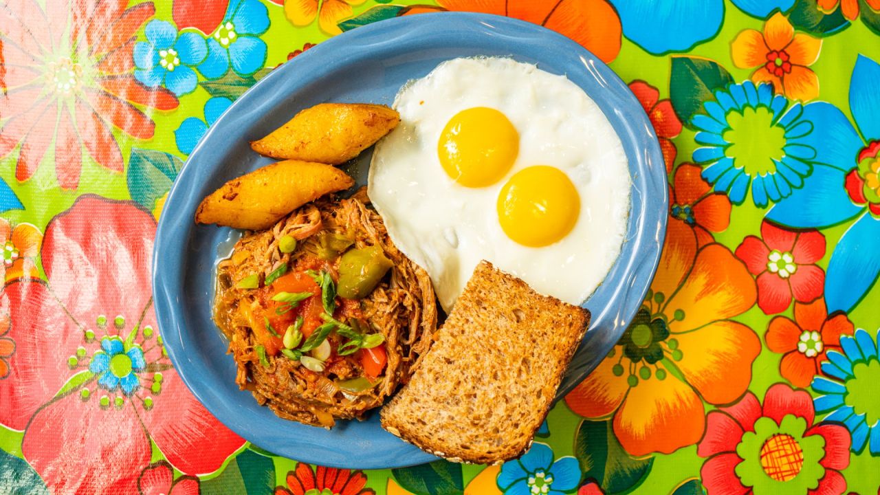 The ropa vieja breakfast at Victor's 1959 Cafe