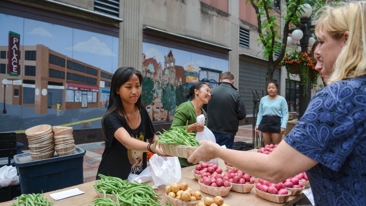 St. Paul Farmer’s Market, downtown St. Paul
